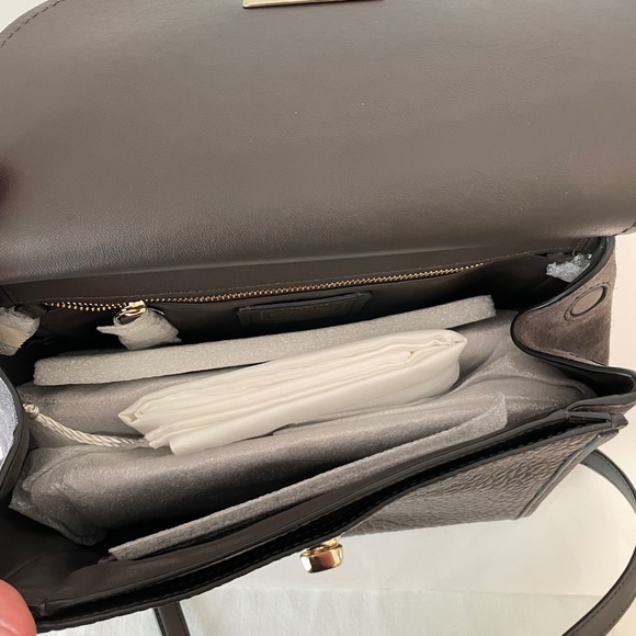 Coach Drifter Top Handle Leather Suede Chestnut Gray 38388 Shoulder Bag - Picture 13 of 16